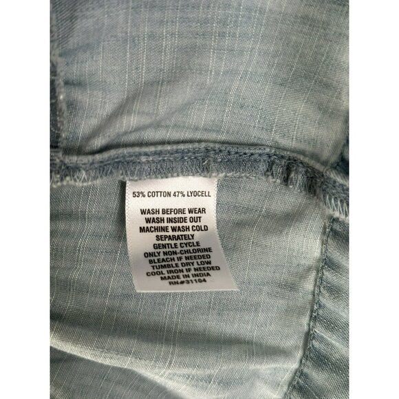 NWT Wonderly Chambray Denim Button Down Shirt Dress Size Small Light Blue - Picture 6 of 6